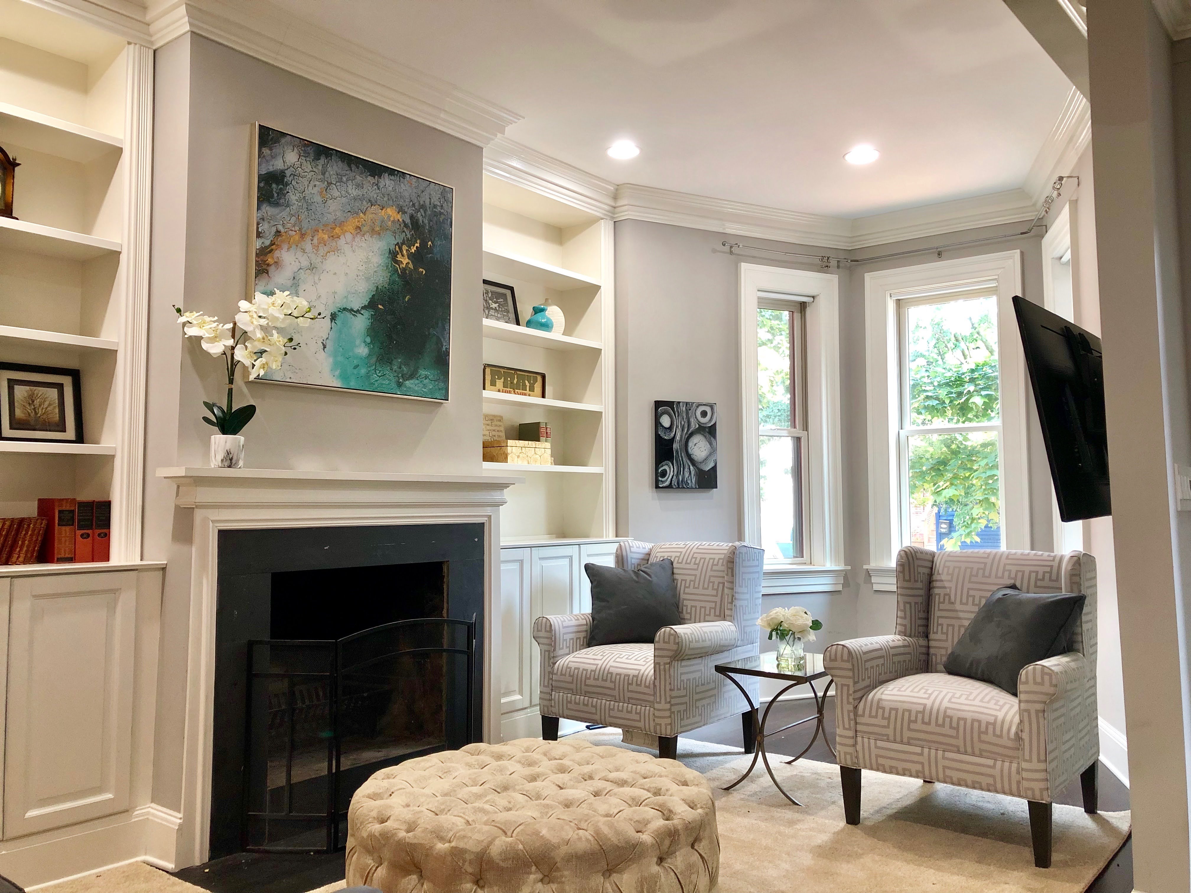 Capitol Hill luxury living room