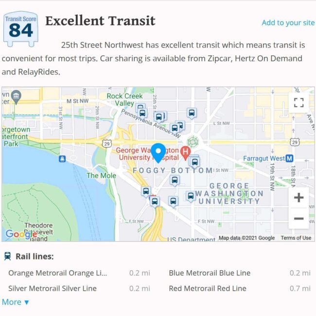 Transit Map With Excellent Rating.