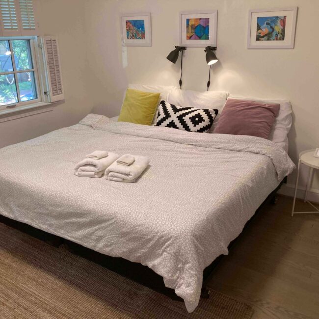 2nd Option. Using Our Bed Bridge Twin to King Connector Kit Airbnb in DC