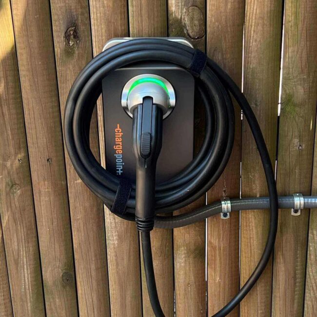 Complimentary EV charging Via Our ChargePoint Home Flex 50 Amp Level 2 Charger.