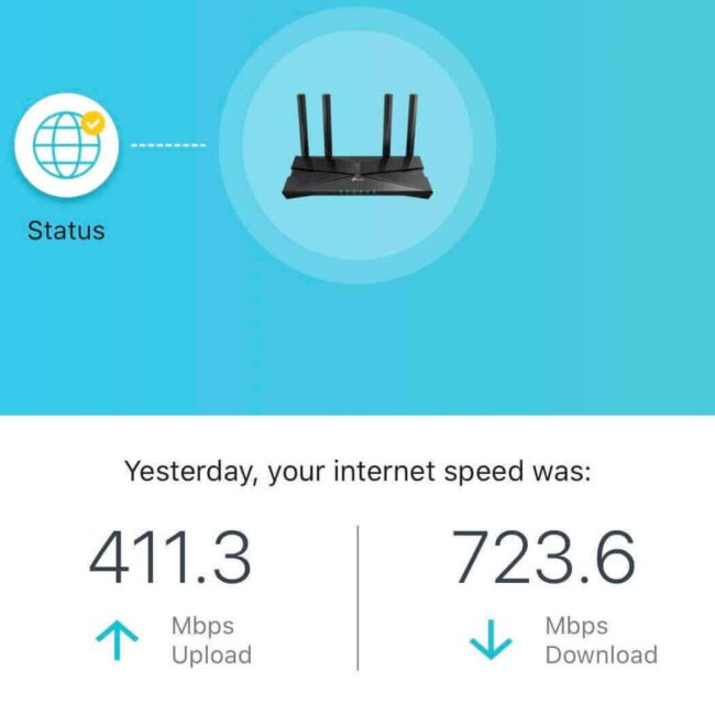 Free Wi-Fi with speeds up to 1Gbps.